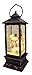 Copper Antique Style Lantern: Holiday Lighted Up Swirl Dome Snow Globe with Liquid Glitter. Christmas Snowman Glitter Snow Globe Lantern Christmas Home Decoration Gift