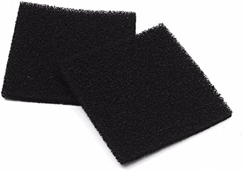 WILLAI 2pcs/lot Black Activated Carbon Filter Foam Sponge Air Impregnated Sheet Pad 1313cm For Solder Fume Extractor Mayitr