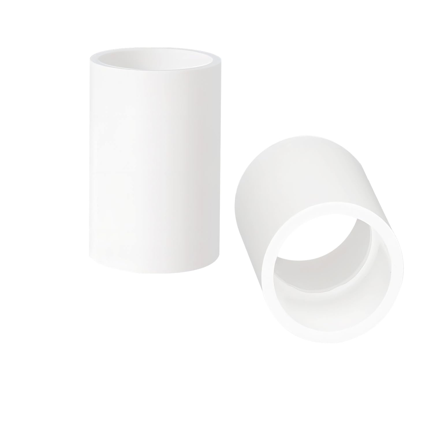 Ctyjia 2 PCS PVC Coupling Straight PVC Pipe Fitting Coupling, Pipe Fitting Adapter Connector, Water Pipe Connector, 20mm x 36.5mm (φ*L)