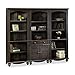 Sauder Harbor View Library Wall Bookcase in Antiqued Paint
