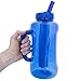 Cool Gear Big Swig EZ-Freeze Hydrate 64oz Water Bottle BPA Free with Twist and Lock Feature (Teal or Blue) (Blue)