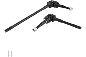 RZXYLRC Hardened Metal Steel Universal Front Rear Axle CVD Drive Shaft for 1/10 Axial SCX10 Pro RC Crawler Car Upgrade Parts (Front)