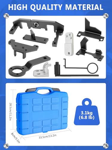 Wvoillty 10pcs Engine Adjustment Tool Set Compatible with Peugeot, Citroen, Vauxhall, for 1.2 Vti (VVT) /GDI PureTech Petrol, 109-2A, 0109-2B, 109-2C, 109-2D, G-0109-2E