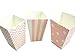 Bilipala Popcorn Boxes, Popcorn Favor Boxes, 24 Count, Pink Chevron, Stripe and Polka Dot