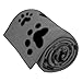 Evelots Fleece Pet Blanket, Charcoal/Black, 60x40