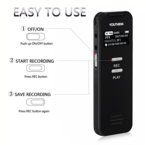 Digital-Voice-Recorder-YOUTHINK-8GB-560Hours-Rechargeable-Portable-Recorders-Sound-Audio-Recorder-Dictaphone-for-Lectures-Meetings-with-Dual-Microphone
