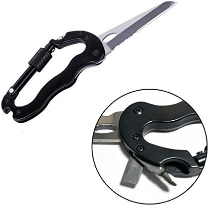 Multifunctional Camping Knife Hanging Buckle 6 In 1 Tool Quick Release Buckle Buckle Folding Knife