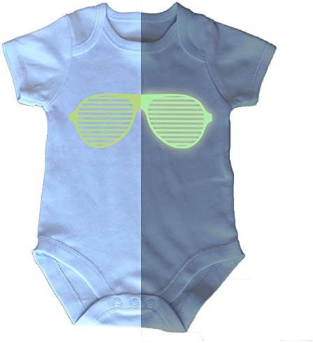 123t Baby Rave Glasses Babygrow (0-3--SHORT-Blue)