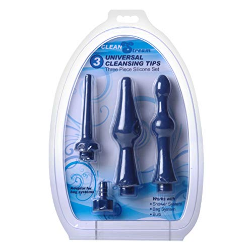 Water Bottle Enema Bag and Douche with 3 Piece Silicone Tip Kit