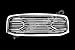 Razer Auto Chrome Big Horn Complete Grille Factory Replacement Grille w/Shell (Chrome) for 2006-2008 Dodge RAM 1500, 2006-2009 Dodge RAM 2500/3500