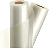 Clear Vinyl Self-Adhesive Laminate 12" x 15 ft Roll - for Cricut Maker Explore, Silhouette Cameo Portrait, Craft Cutters, Stickers by StyleTech x Turner Moore Edition (Clear Vinyl Laminate, Glossy)