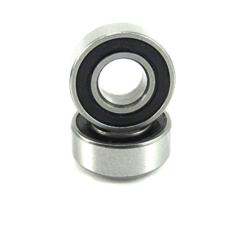 2pcs. 5x11x4mm Precision Ball Bearings 440C Stainless Steel Rubber Seals