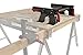 PROTOCOL Equipment 5-in-1 Portable Miter Saw Station, Universal Mount, Powder-Coated Rust-Resistant Steel Construction, Supports 500 lbs.