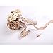 Tinksky Rustic Wedding Bouquet Burlap Flower Bouquet Lace and Pearls Wedding Anniversary Engagement Mother's Day Decoration, Valentine's Day gift