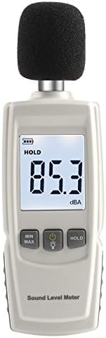 Digital Noise Meter, Jomia High-precision Decibel Tester,Portable Indoor Environment Noise Detector,LCD backlight/Measuring data retention(30~130dBA)