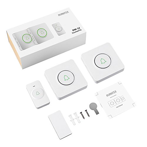 AVANTEK DW-12 Wireless Doorbell, Waterproof Door Chime Kit Operating at Over 1300 Feet with 52 Melodies, CD Quality Sound and LED Flash - Thumbnail 6