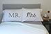 Oh, Susannah Mr and Mrs Pillow Cases - Anniversary Wedding Gift - Couple Pillowcases His & Hers (2 Queen Size Pillowcases)