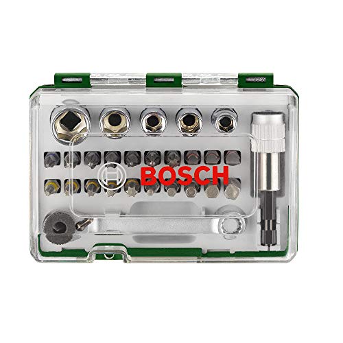 Bosch 27tlg. Schrauberbit und Ratschen-Set (PH-, PZ-, Hex-, T-, S-Bit, Zubehör Bohrschrauber und Schraubendreher) – Bild 3