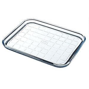 Pyrex Bakplaat, Glas, Transparant, 32 X 26 cm