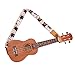 MUSIC FIRST Original Design “Fortune Cats (Maneki Neko)” Soft Canvas & Genuine Leather Ukulele Strap Ukulele Shoulder Strap