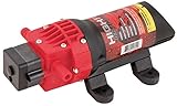 Fimco 5275086 High Flo 12 Volt Diaphragm Sprayer Pump 35 PSI Max 1.0 GPM 4 Amps Demand Switch Roundup Ready No Flammable Or Combustible Fluids with Internal Fan Cools Pump Up To 50% During Operations