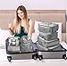 Travel Packing Cubes, VAGREEZ Lightweight Luggage Organizers Bags Set for Carry on Suitcase
