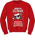 TeeStars - Santa Claws Cat Ugly Christmas Sweater Youth Kids Sweatshirt