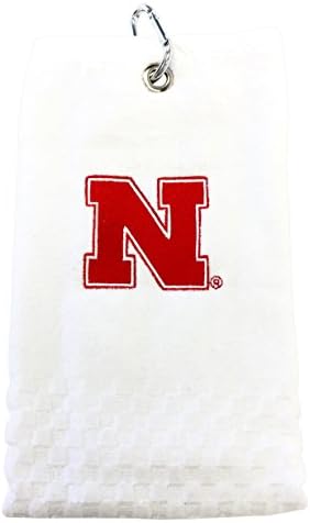 NCAA Nebraska Cornhuskers Tri Fold Towel, White