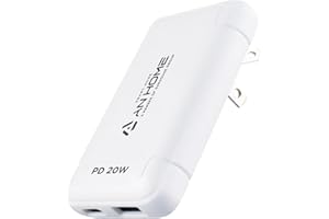 ANHOME SMART HOME AnHome 20W USB C Dual Port PD Slim Block Fast Charger, Flat Wall Charging Type C Compatible with iPhone 11/12/13/14/15 Pro Max, Pixel, Galaxy S23/S22/S21/S20, iPad and More