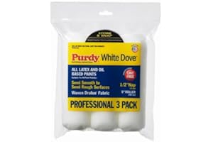 Purdy White Dove Roller Cover, 9 x 1/2 in., 3 count.