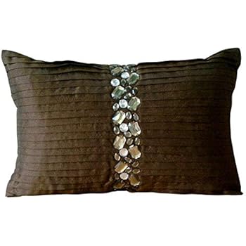 Amazon Com The Homecentric Designer Brown Lumbar Pillow Cover