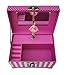 Musical Ballerina Jewelry Box - Triple Hearts
