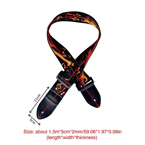 idyllic Electric Guitar Strap Belt Adjustable Pure for Acoustic Guitar, Bass Musical Instrument Accessories