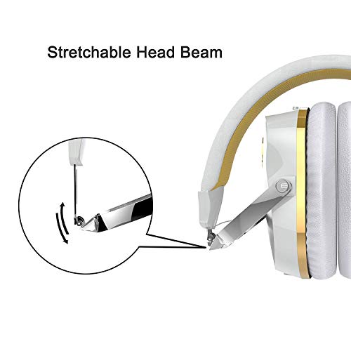 BYZ Professional Hi-Fi Stereo Headphones,On Ear Studio Headphones Wired Headsets with Microphone - Thumbnail 2
