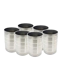 WhopperIndia   Juego de 6 vasos de acero inoxidabl