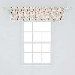 Ambesonne Golf Window Valance, Club and Ball Sport