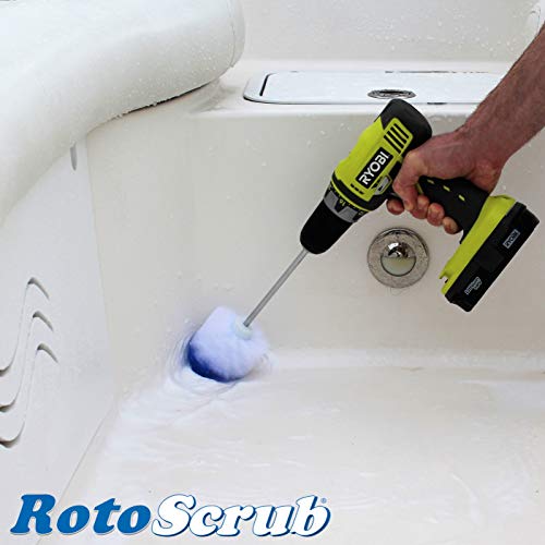RotoScrub Boat Cleaning Drill Accessory Combo Kit – Includes 2 Drill Brushes and 6 Scrub Pads for Hulls and Decks of Fishing Boats, Kayaks, Canoes, Jet-Skis and Watercraft - Thumbnail 2