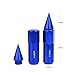 Rupse 20pcs M12x1.5 7075 Aluminum Spiked Lug Nuts Extended Tuner Wheels/Rims For Honda,Mitsubishi,Toyota, Mazda, Subaru etc (Blue-2)