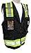 AJ JULIO'S HIGH VISIBILITY BLACK VEST *NEW IMPROVED *LARGE SIZES ASIN:B07JCFYX9N 2XL-LARGE