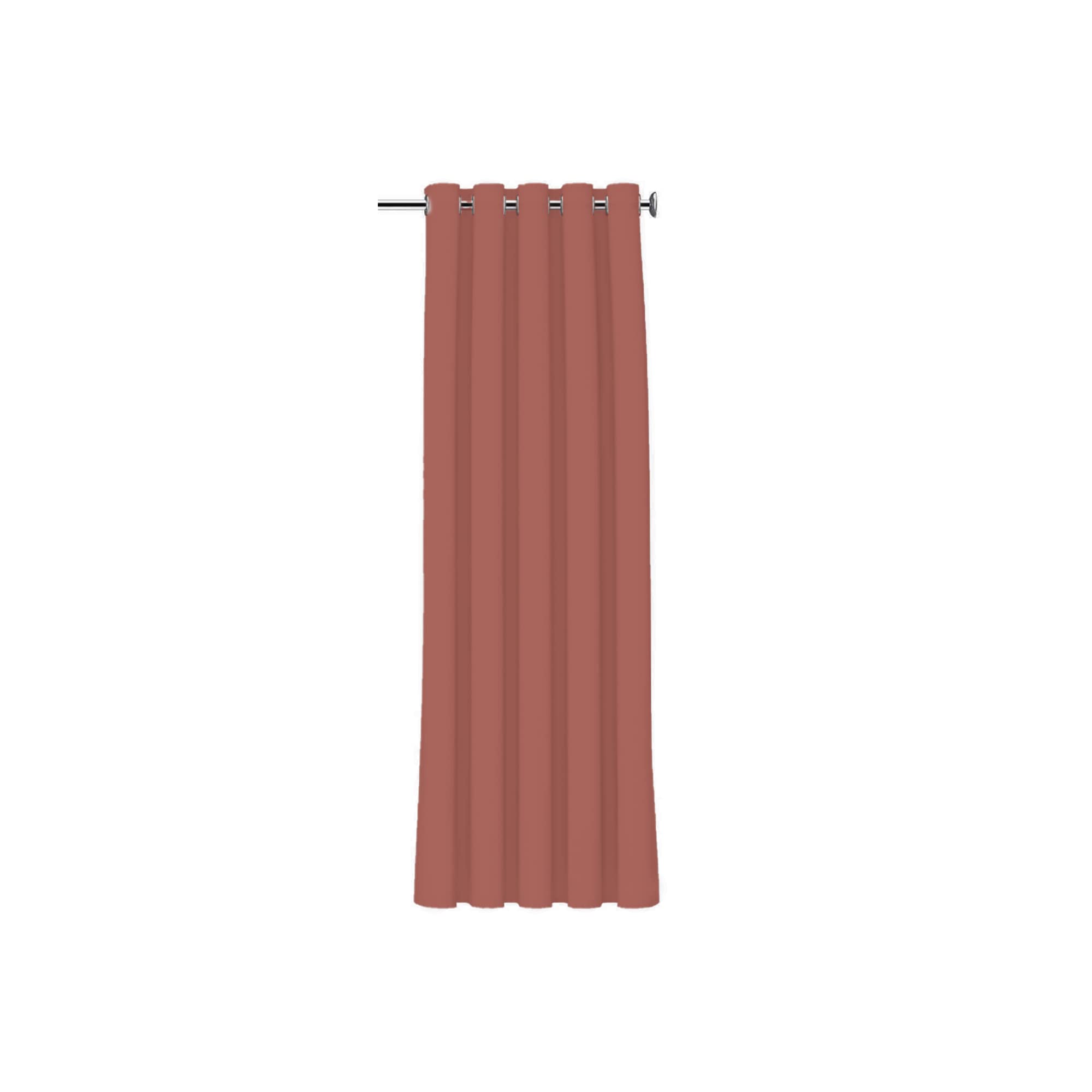 Today Plain Essential Terracotta Blackout Curtain 140 x 240 cm