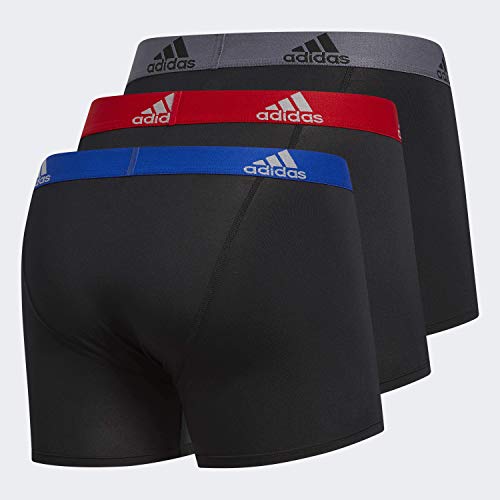 adidas Men's Performance Trunk Underwear (3Pack), Black/Collegiate