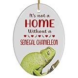 Green Senegal Chameleon Christmas Ornament 2024