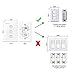 Smart Wifi Light Switches Touch Wall Switch Panel Replace 3 Switches in 1 Gang Wall Box Combination Smart Light Switch Work with Alexa and Work with Google Home and IFTTT Smartphone App Control