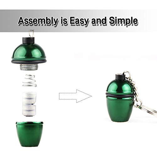 Creative Big Green Egg Keychain Fashion Mini 3D Big Green Egg Shaped Key Rings Pendants Keyring Key Fob with Emergency Lighting Function,Designed for Big Green Egg Lovers