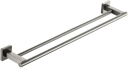 Toallero de baño de acero inoxidable,barra de toalla de baño montada en