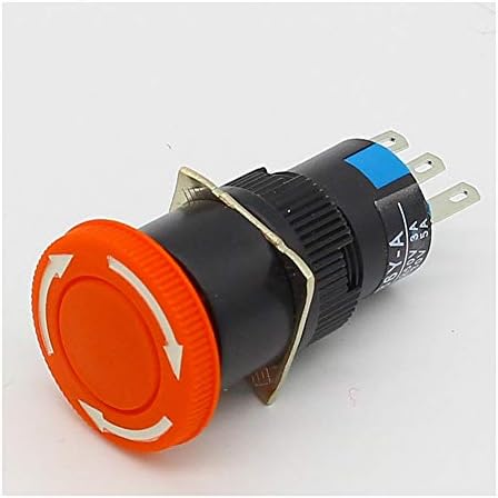 16mm Mushroom emergency stop e一stop switch 3 pins NO+NC