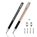 Mixoo 2-in-1 Precision Disc & Fiber Stylus with Replaceable Tips for Capacitive Touch Screen Devices (Black/Rose Gold)