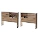 South Shore Fynn Headboard with Storage, Twin, Rustic Oak