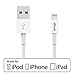 Lightning Cable, JETech 10ft USB Sync and Charging Lightning Cable for iPhone 6/6s/5/SE, iPad 4, iPad Air 1/2, iPad mini, iPad Pro (White) - 0458
