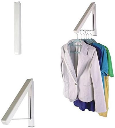 Woogor Wall Mountable Hidden Type Clothes Hanger Drying Rack Stand - Use Separately Or Double (One Piece Only Per Order)